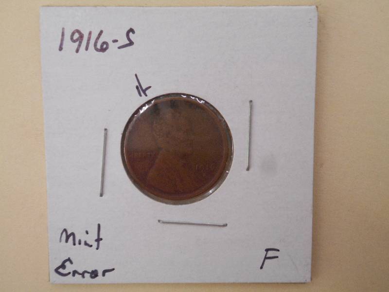 1916 S - Lincoln Wheat Cent - F Gra...