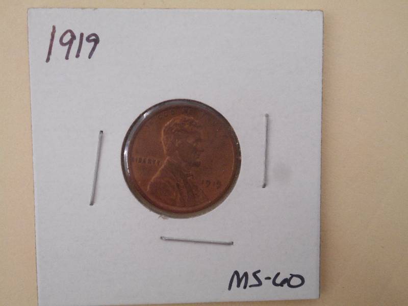 1919 P - Lincoln Wheat Cent - MS-60...