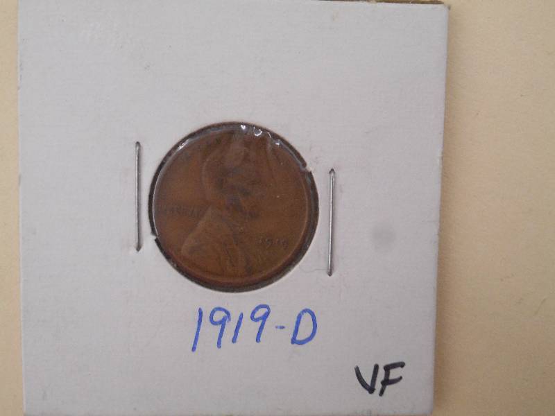 1919 D - Lincoln Wheat Cent - VF Gr...