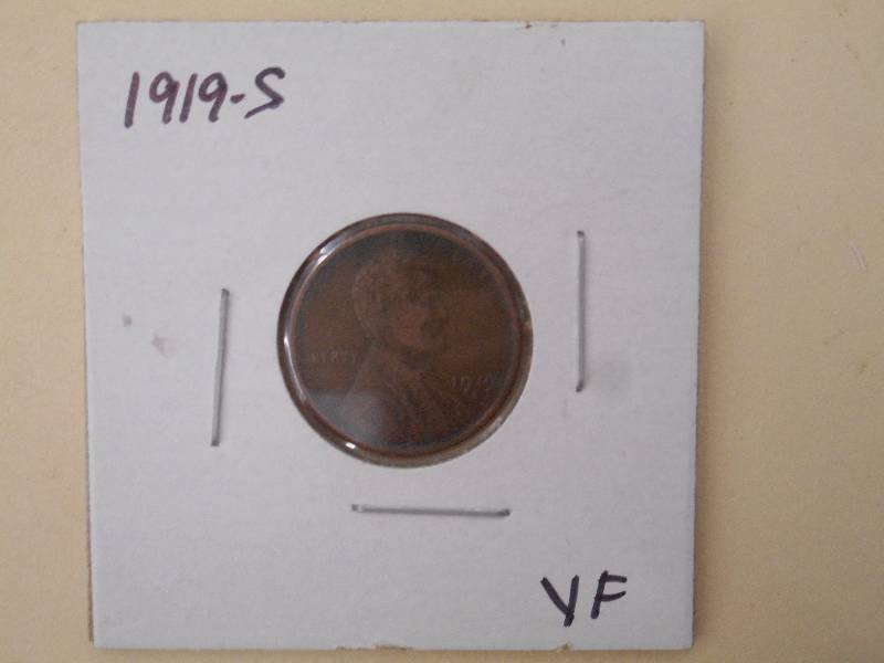 1919 S - Lincoln Wheat Cent - VF Gr...
