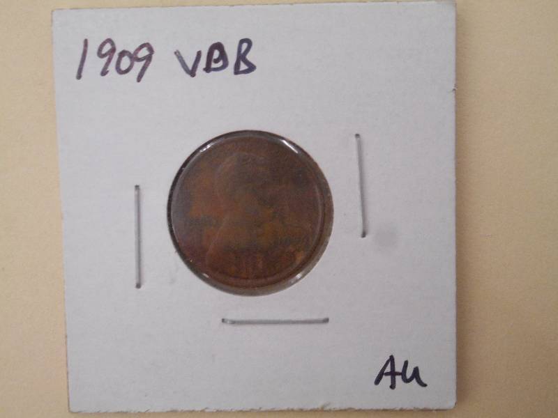1909 VDB - Lincoln Wheat Cent - AU ...