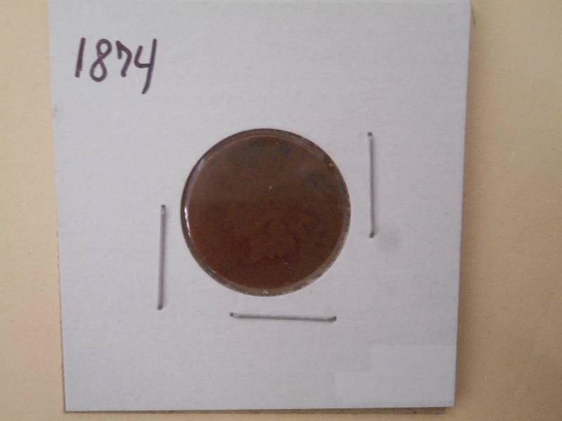1874 - Indian Head Cent - Low Grade...