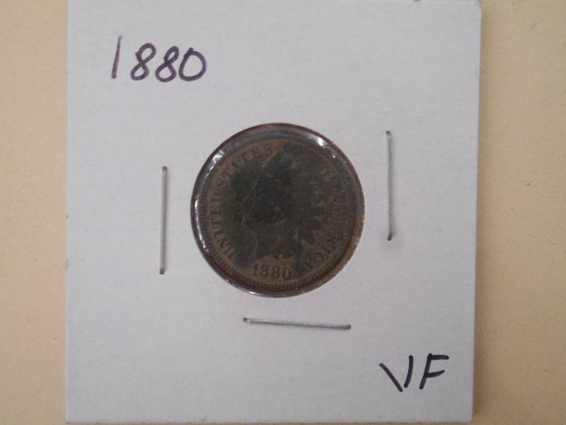 1880 - Indian Head Cent - VF Grade ...