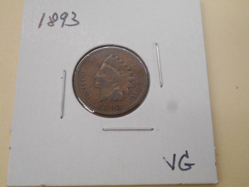 1893 - Indian Head Cent - VG Grade...