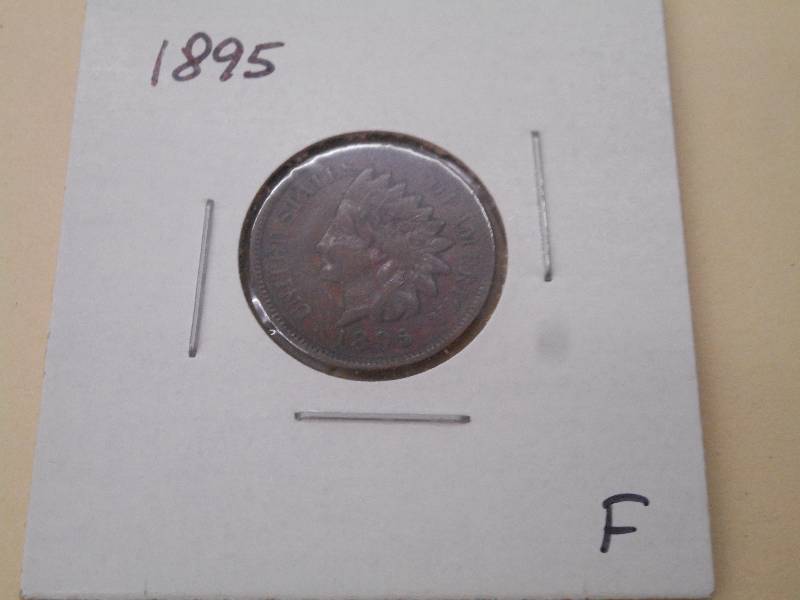 1895 - Indian Head Cent - F Grade -...