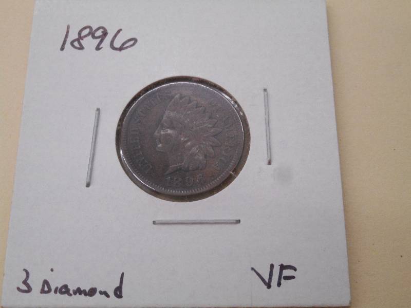 1896 - Indian Head Cent - VF Grade ...