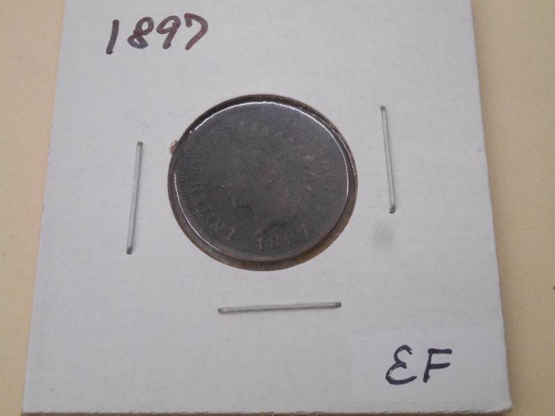 1897 - Indian Head Cent - EF Grade ...