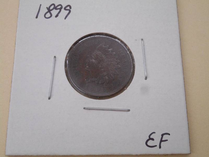 1899 - Indian Head Cent - EF Grade ...
