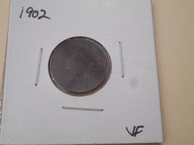 1902 - Indian Head Cent - VF Grade...