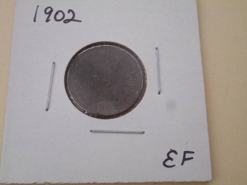 1902 - Indian Head Cent - EF Grade,...