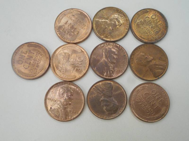 (10)  1940 RB Wheat Cents, UNC