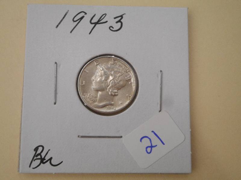 1943 Mercury Dime, BU...