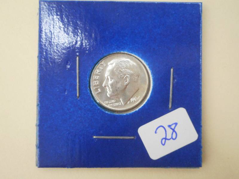 1964 Roosevelt Dime, BU...