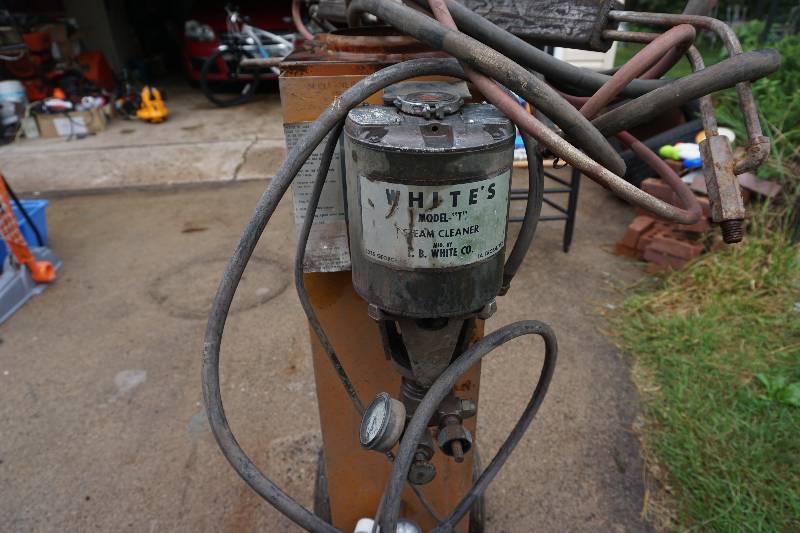 lot 2 image: CB White Company White Model T Commercial Propane Steamer Cleaner