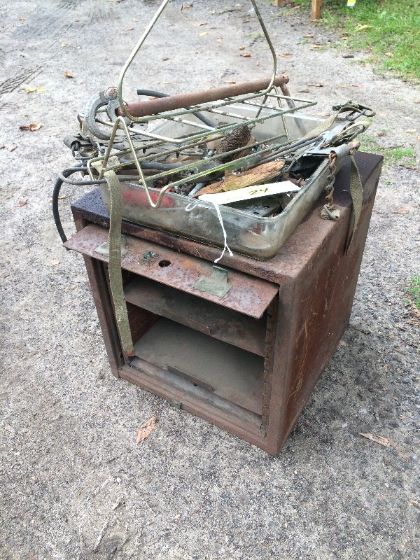 Vintage Storage Cabinet and misc. items