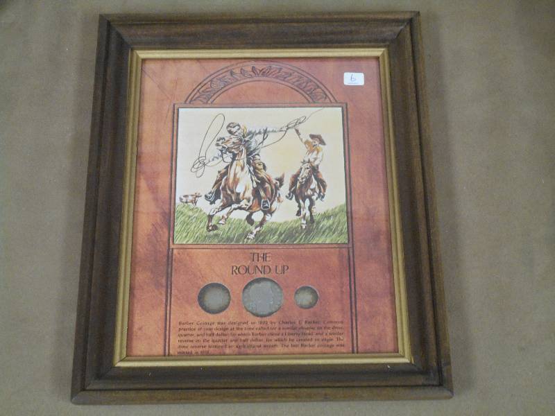 The Round Up Barber Coin Display, I...