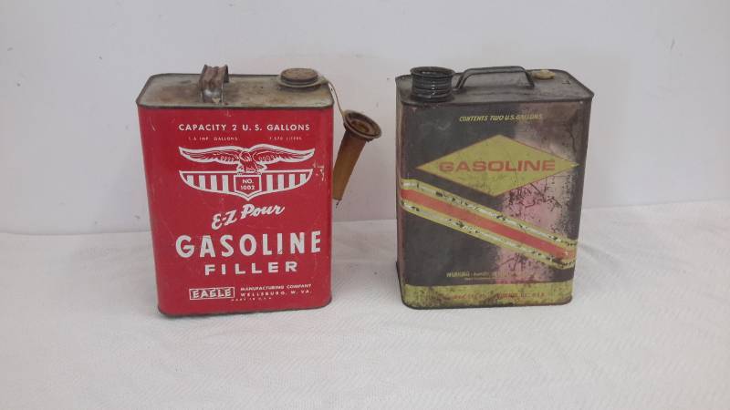 Vintage gas cans