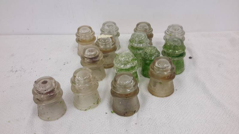 Vintage glass insulators