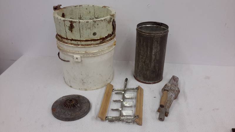 Vintage hand crank ice cream maker