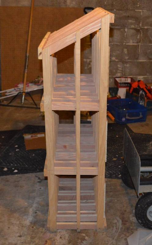 lot 5 image: 2 - 48 Wooden Wine Racks