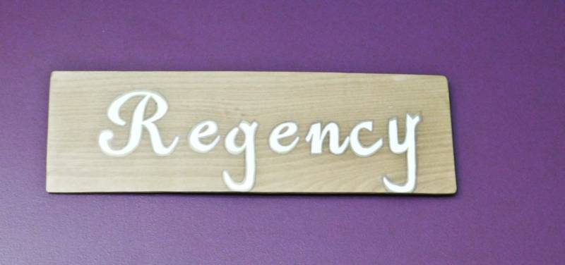 Wooden Bookstore Genere Sign