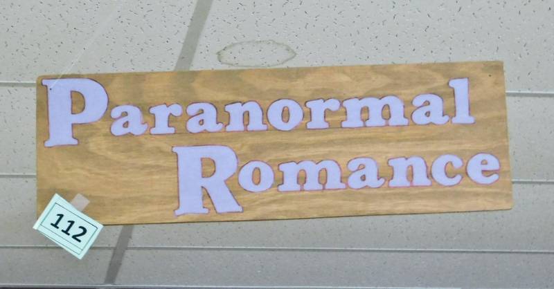 Wooden Bookstore Genere Sign