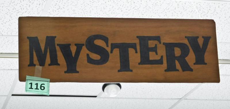 Wooden Bookstore Genere Sign