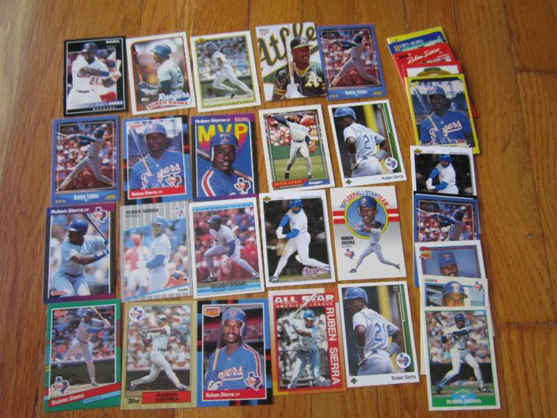 lot 50 image: 40 Ruben Sierra cards...