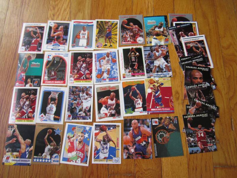 lot 53 image: 40 Charles Barkley cards...