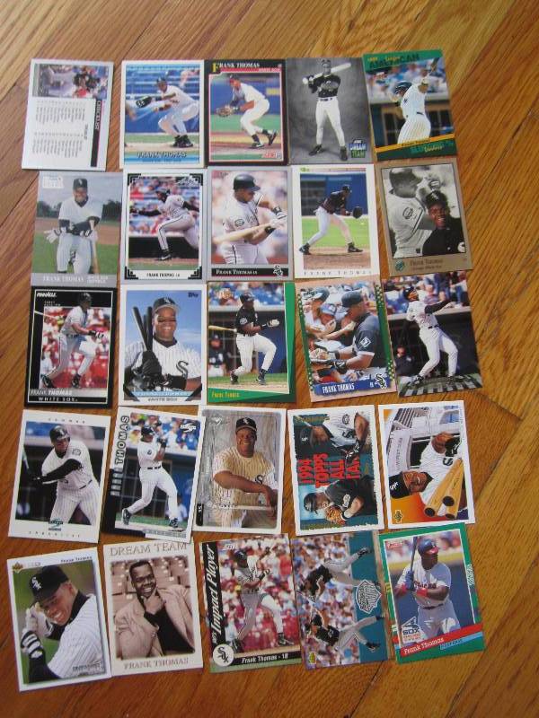 lot 55 image: 25 Frank Thomas cards...