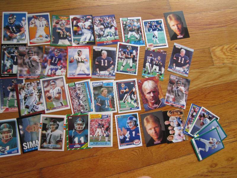 lot 58 image: 40 Phil Simms cards...