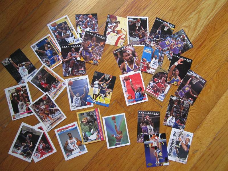 lot 70 image: 30 Karl Malone cards...
