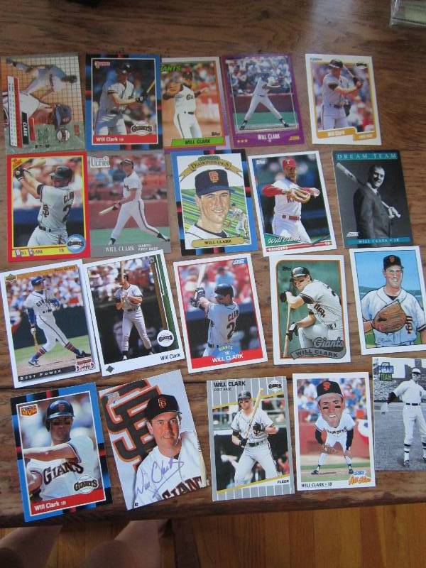 lot 22 image: 20 Will Clark cards...