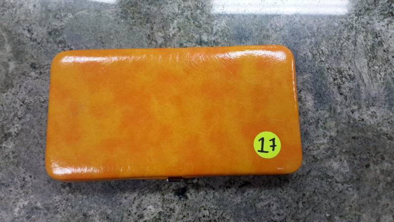 Sunset orange womens billfold