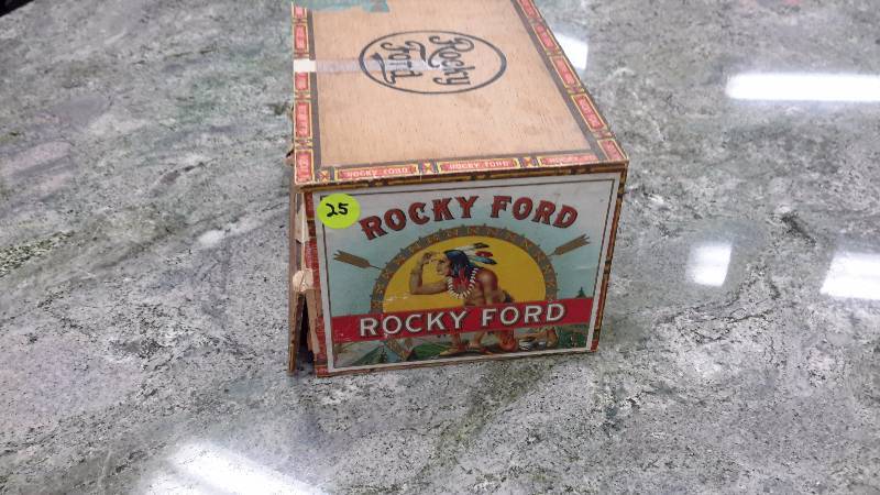 Rocky Ford cigar box-empty