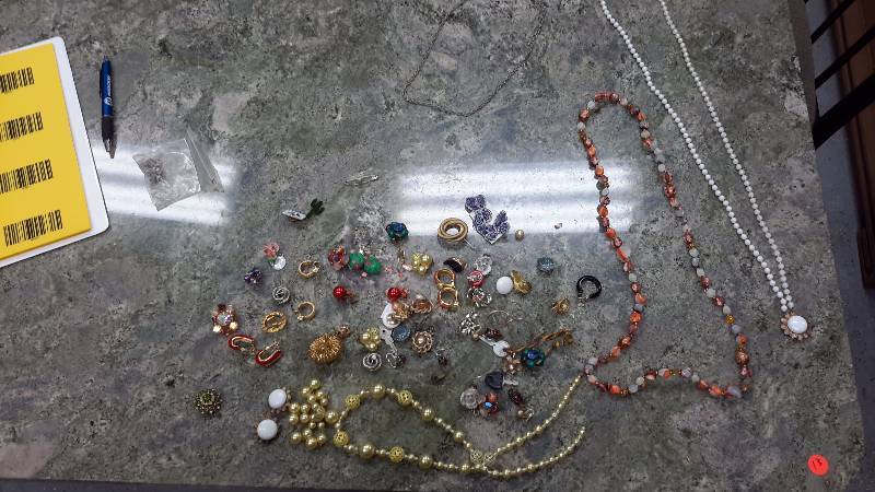 Assorted necklaces and earrings