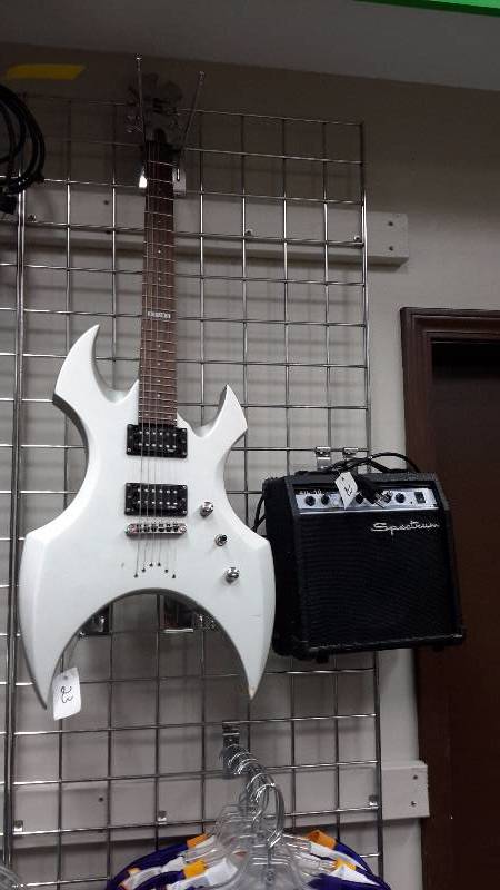 Electric guitar and amp