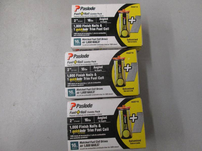 lot 11 image: lot of 3 Paslode Fuel Nail combo ...