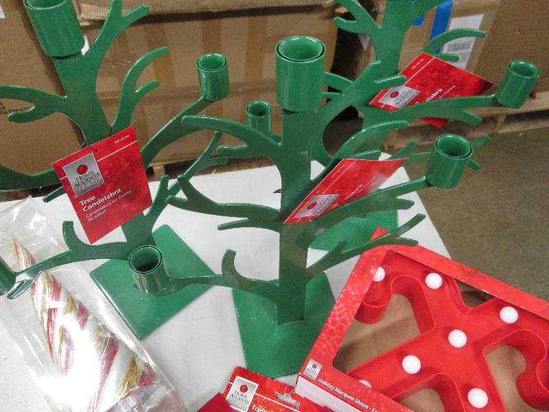 lot 16 image: lot of 3 tree candelabras 3 tradit...