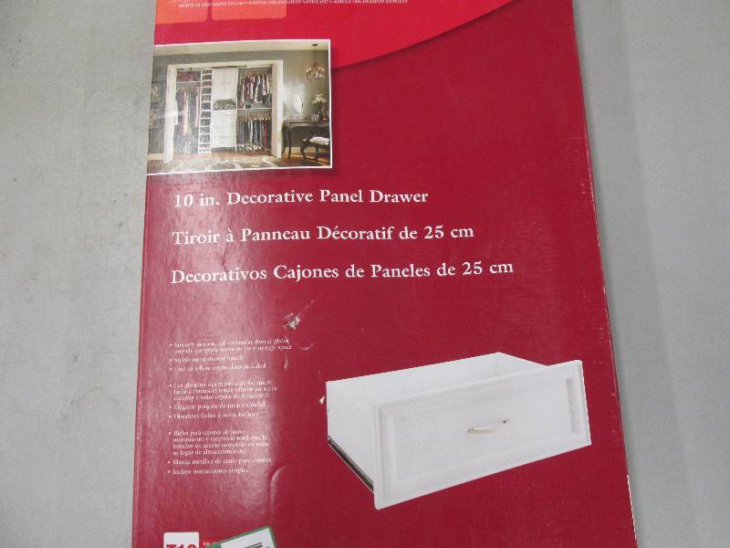 lot 17 image: 10 inch Decorative panel drawer   1...