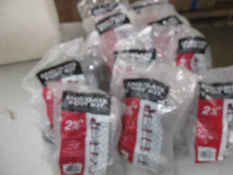lot 22 image: 11 end gate post kits for 2 38  ea...