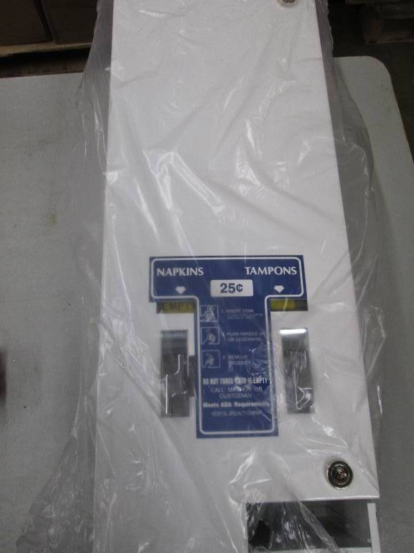 lot 42 image: tamponnapkin veding machine new in...