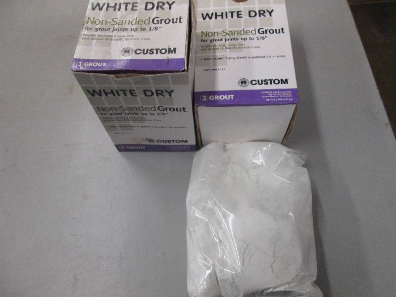 lot 51 image: 2 new boxes of white dry non sanded...