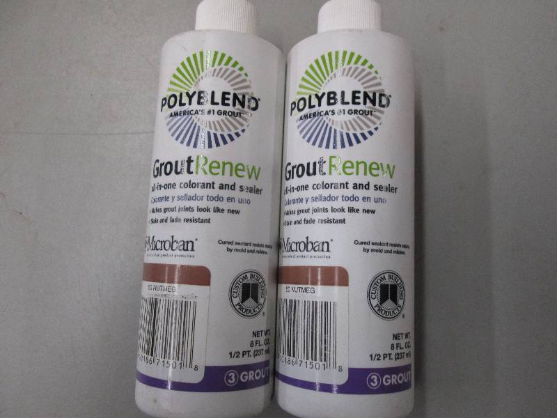 lot 55 image: 2 bottles of polyblend grout renew ...