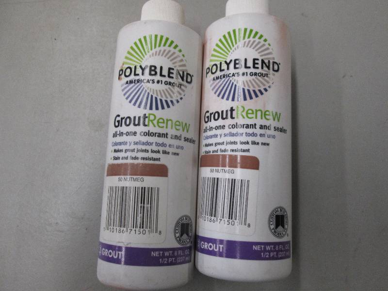lot 56 image: 2 new 8 oz bottles of poly blend gr...