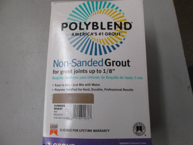 lot 64 image: 1 new 10lb box of poly blend non sa...