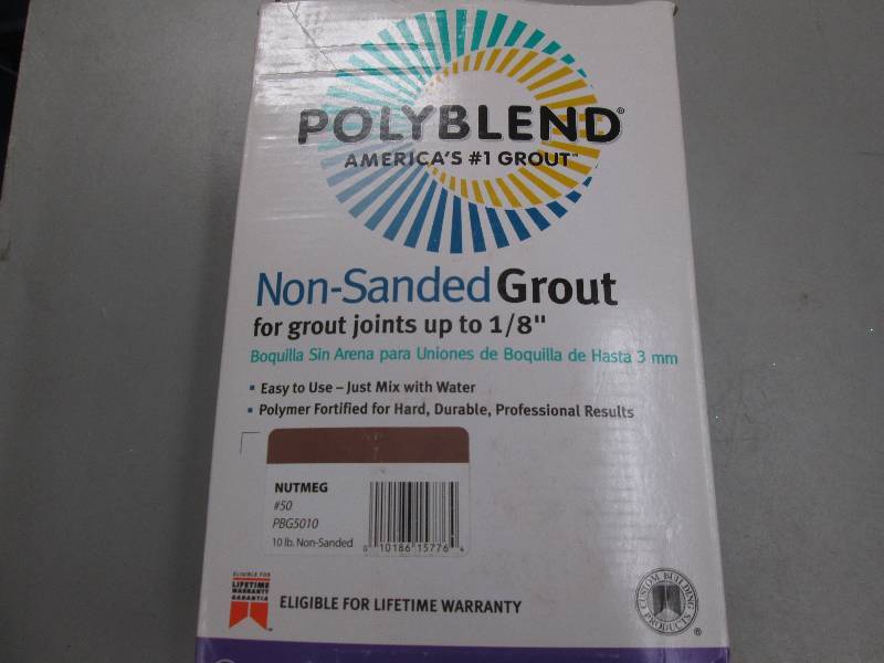 lot 76 image: i new 10lb box of poly blend non sa...