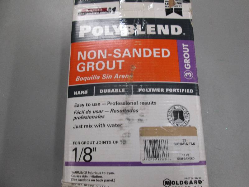 lot 80 image: 1 new 10lb box of poly blend non sa...