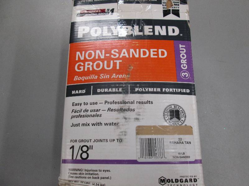 lot 81 image: 1 new 10lb box of poly blend non sa...