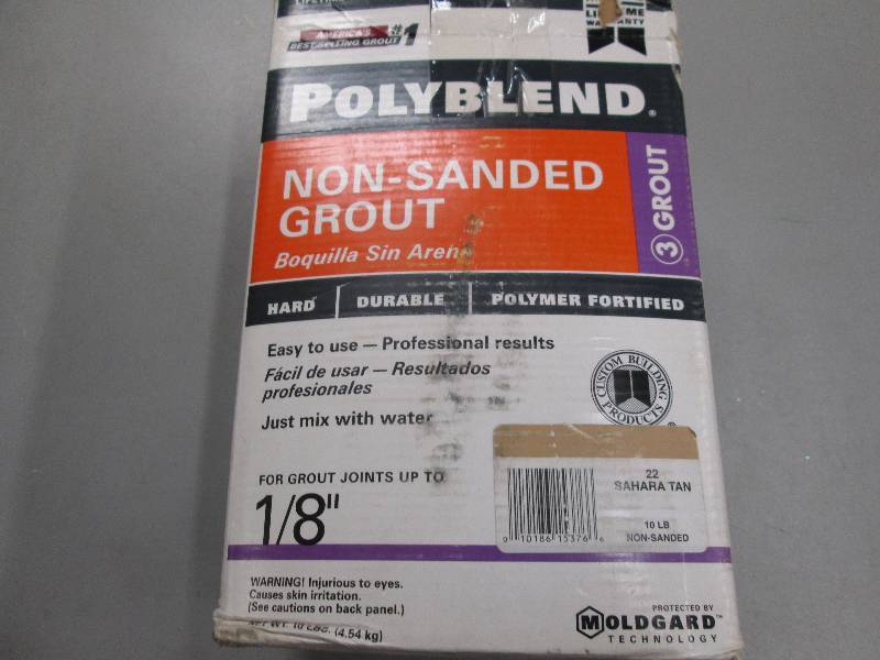 lot 84 image: 1 new 10 lb box of poly blend non s...